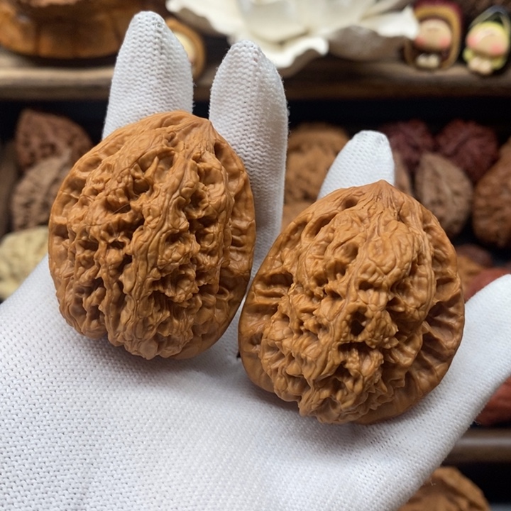 把件文玩核桃027将军膀38全品