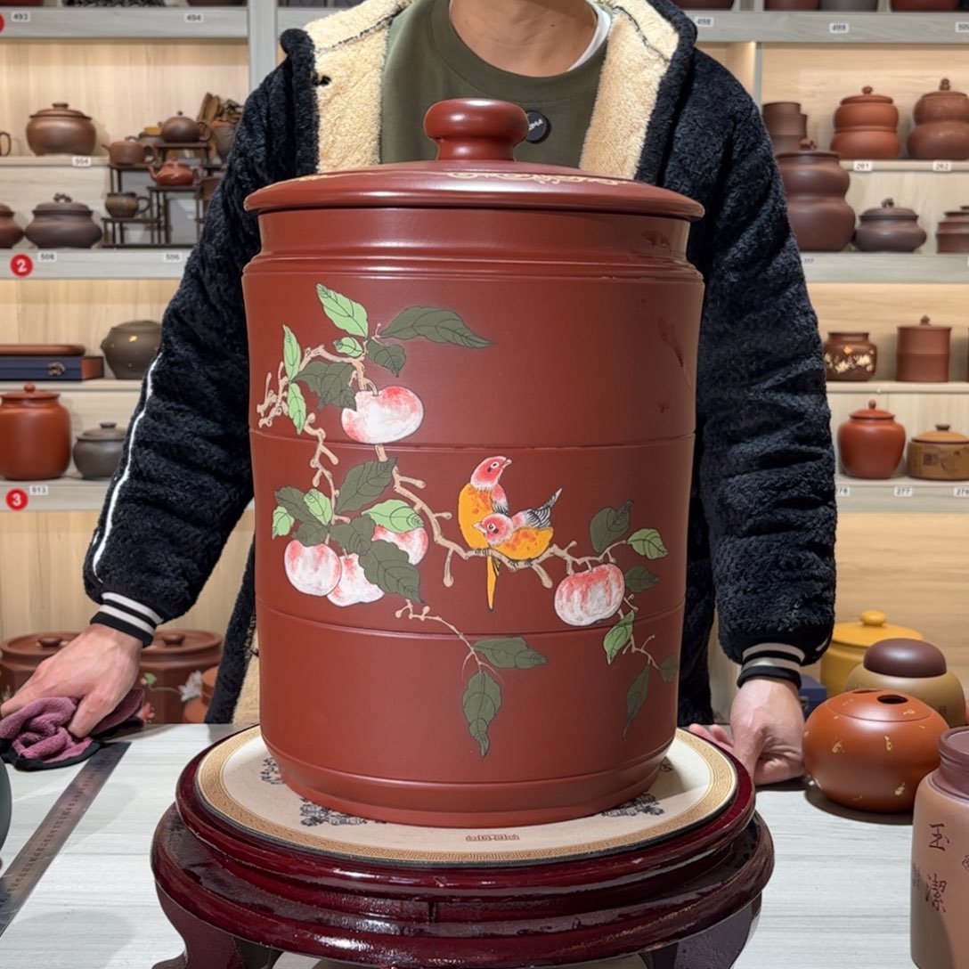 石***3紫砂茶叶罐10饼茶叶罐