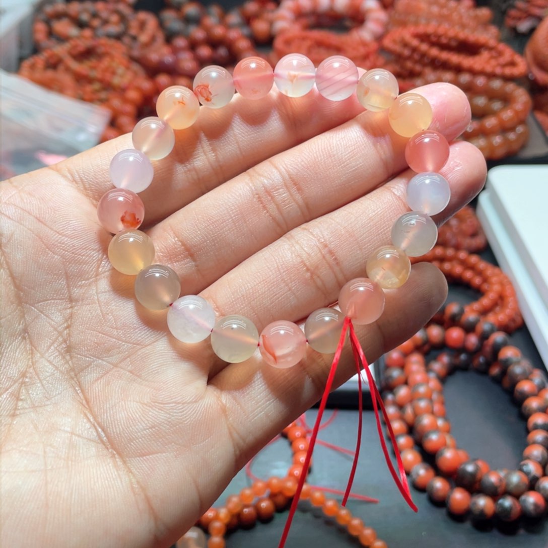 南红玛瑙手链未镶嵌