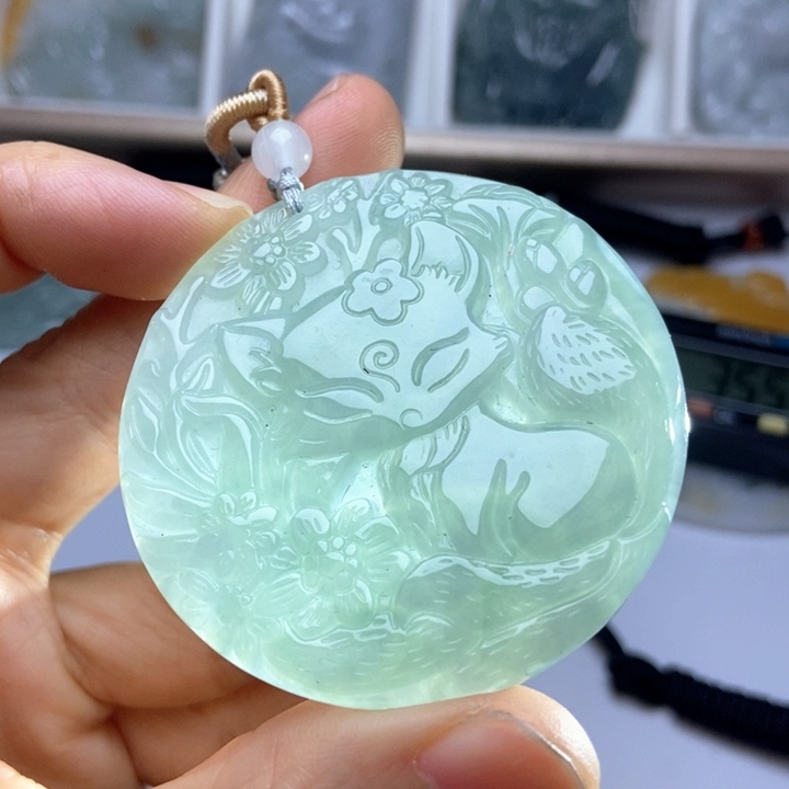 翡翠未镶嵌挂件翡翠