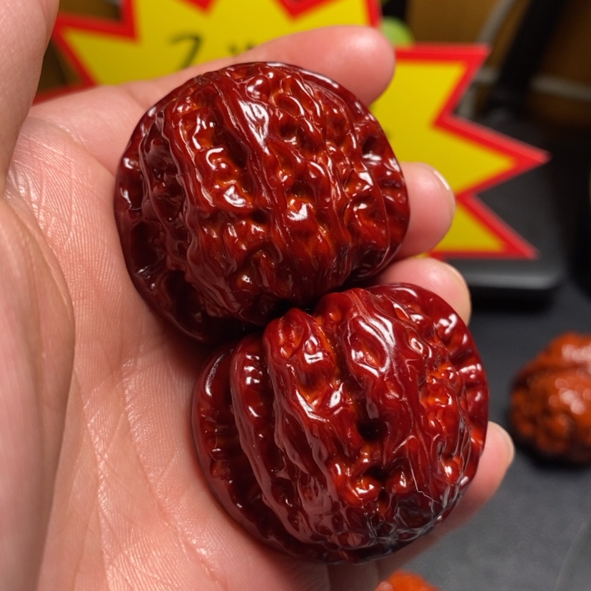 【闪购商品】文玩核桃吊坠王*兽39白狮子