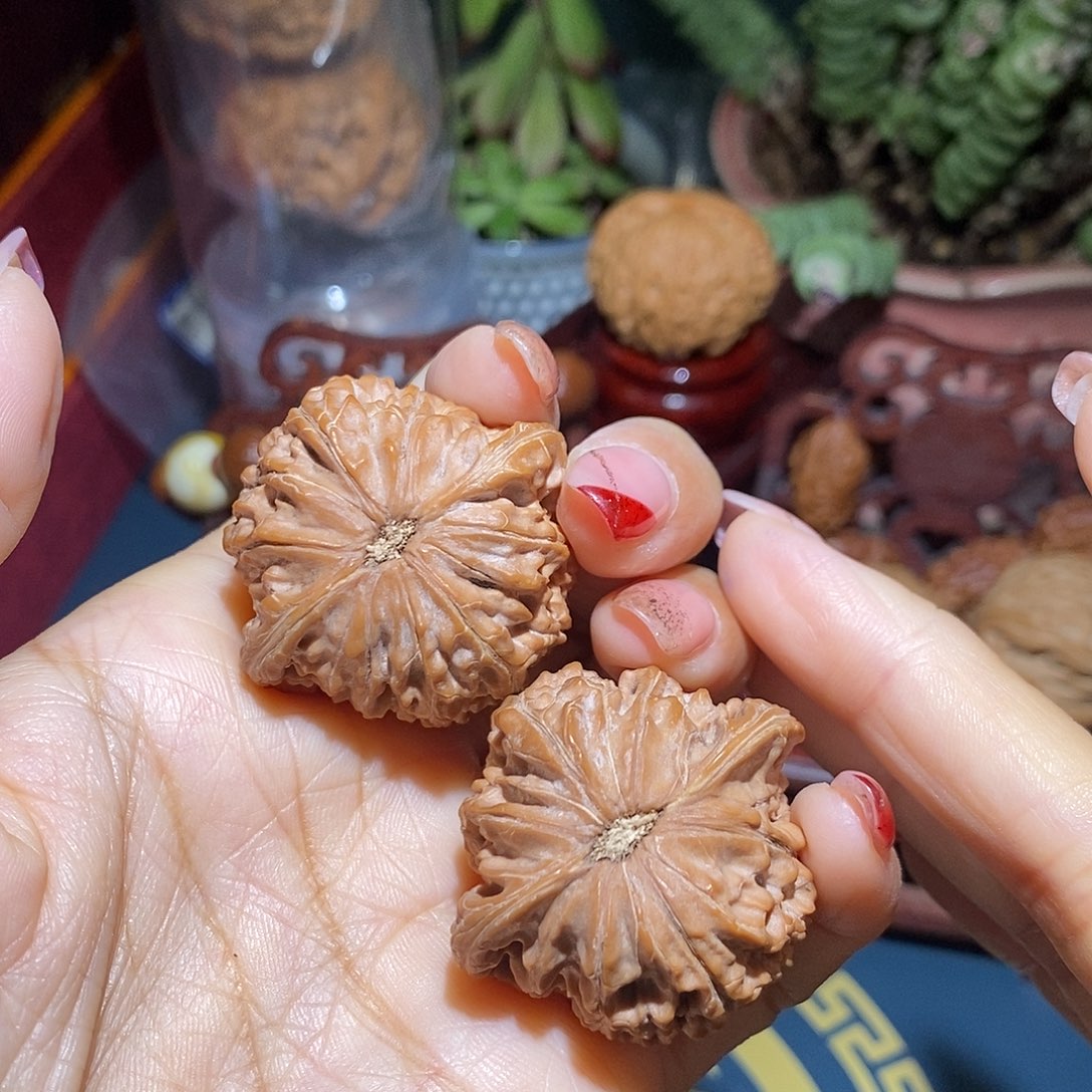 文玩核桃把件39磨盘