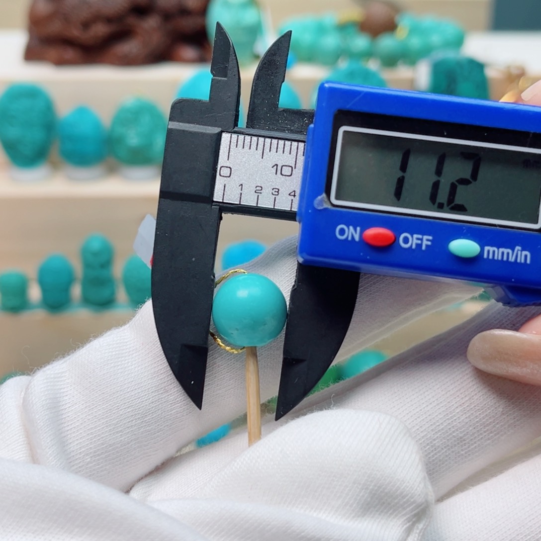 绿松石圆珠未镶嵌