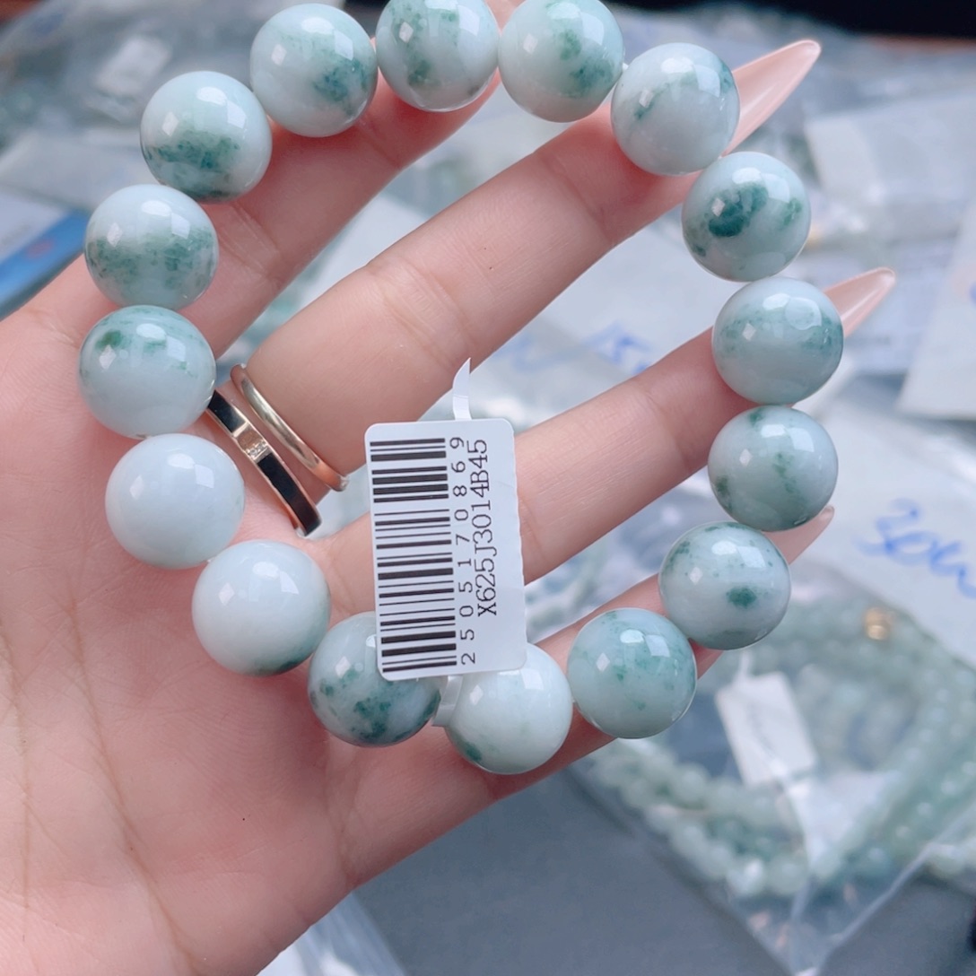 未镶嵌定制翡翠珠串