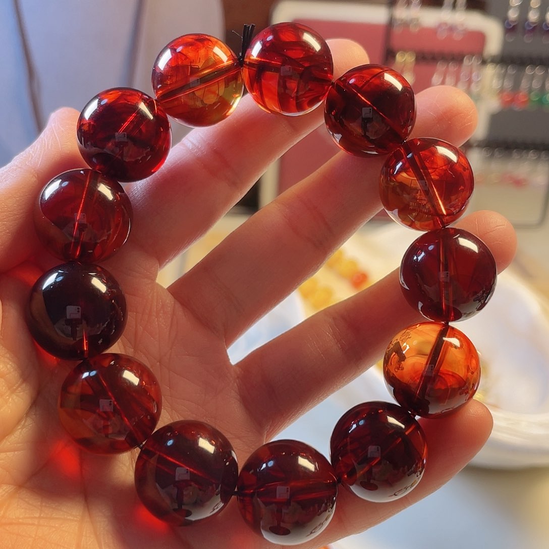 琥珀手链未镶嵌手链