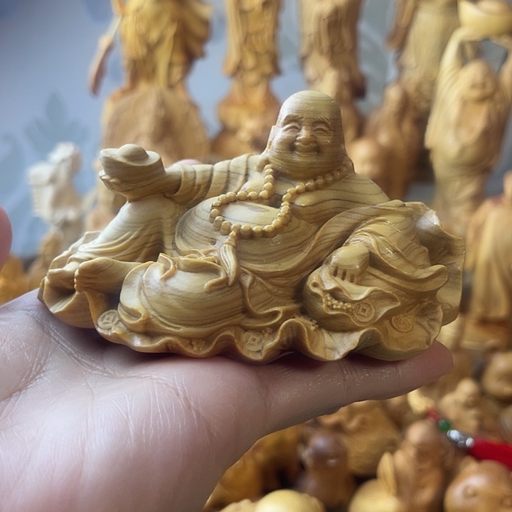 柏木（崖柏）崖柏荷叶弥勒长10公分