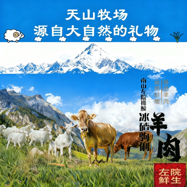 新疆天山山脉冰碴小驹骊（单部位版）