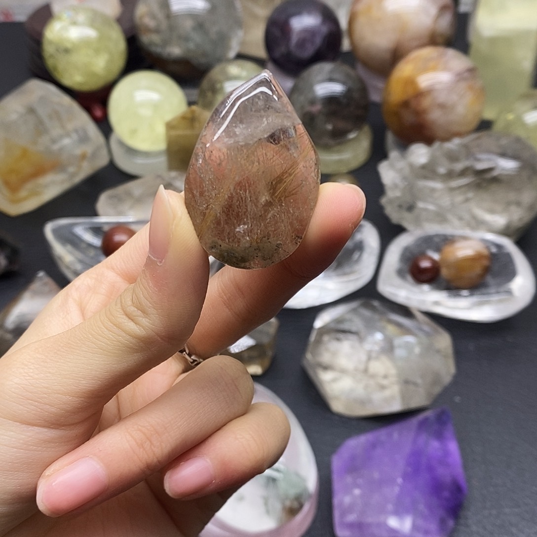 未镶嵌珠宝半成品水晶48水晶石