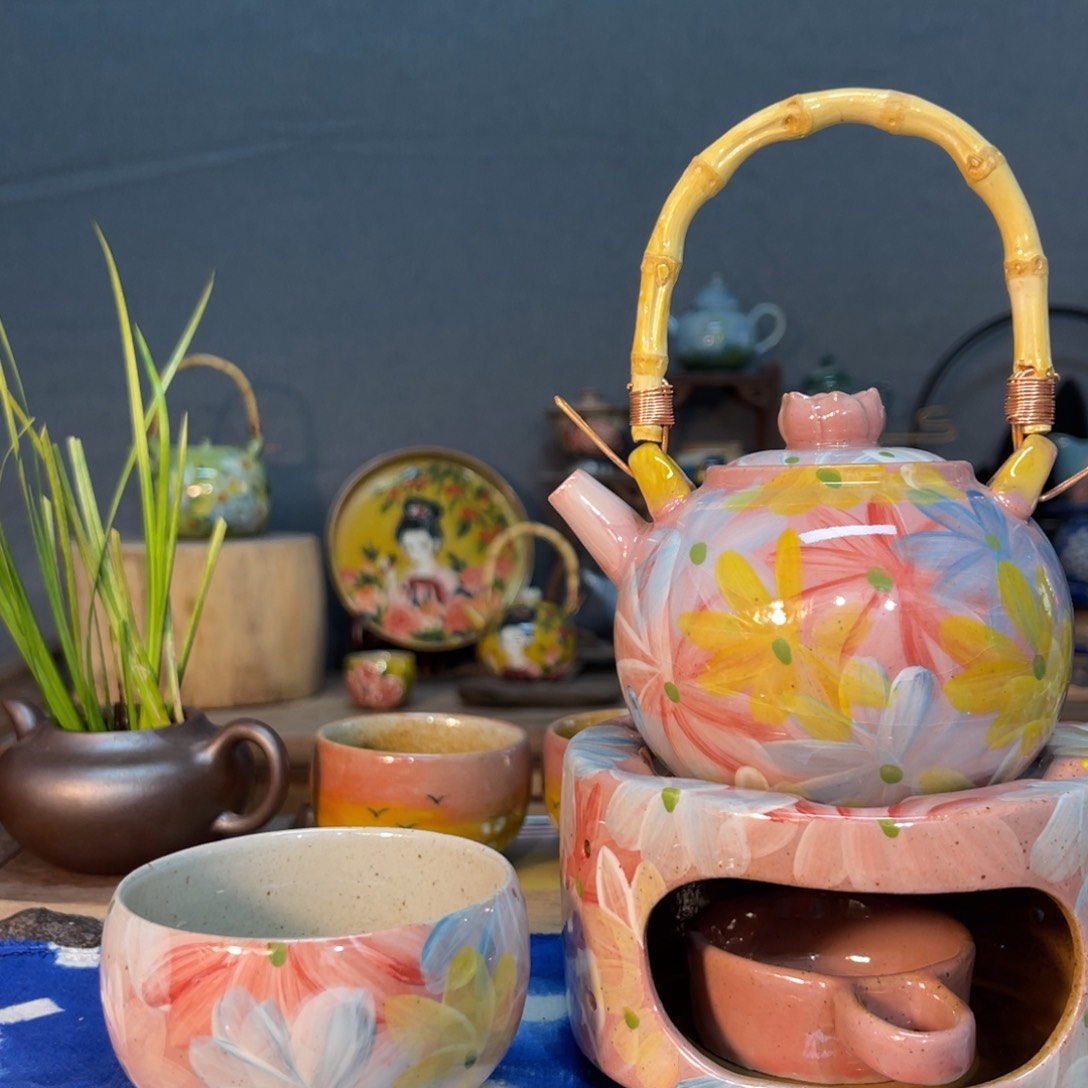 杯素浅陶瓷手工手绘