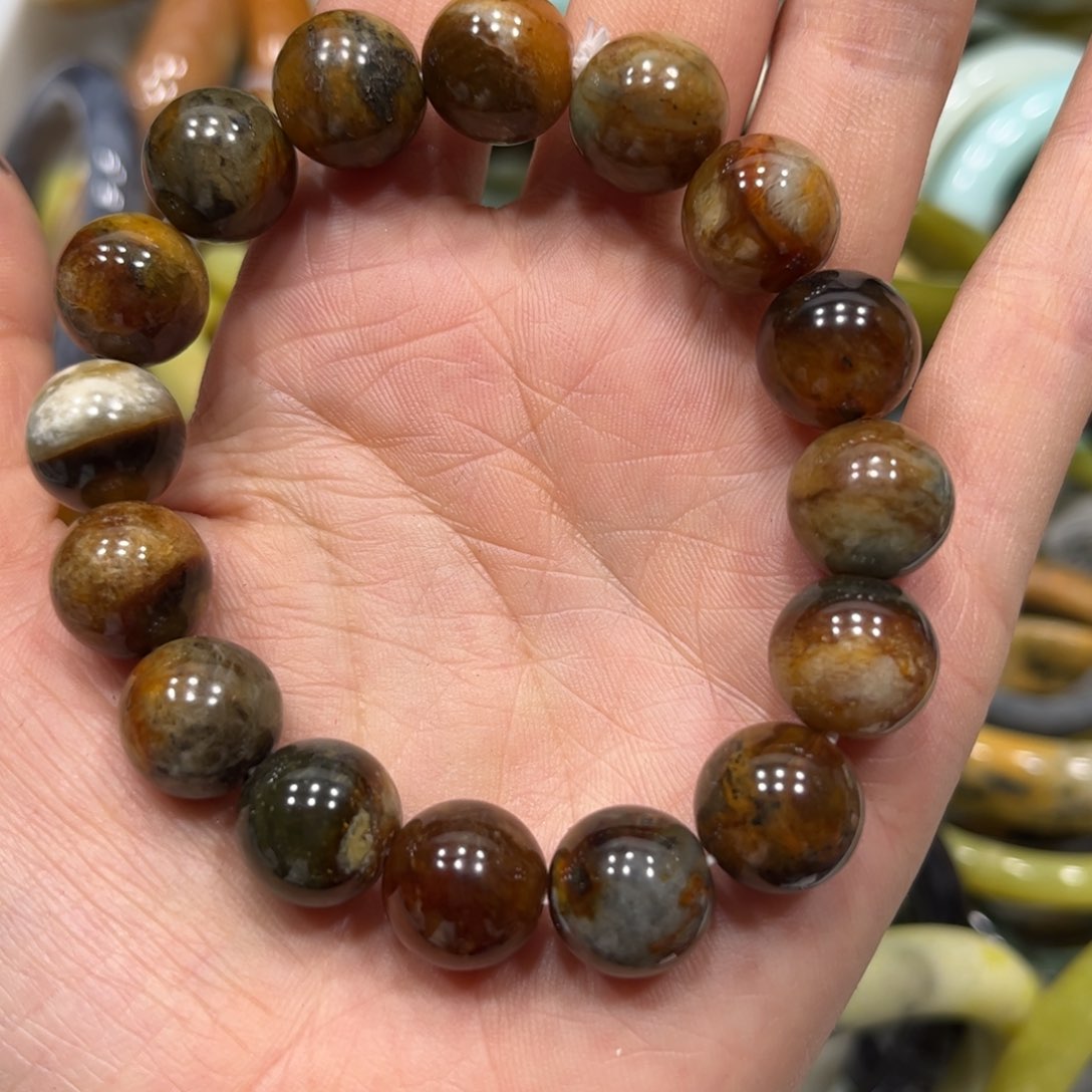 蛇纹石玉手链未镶嵌