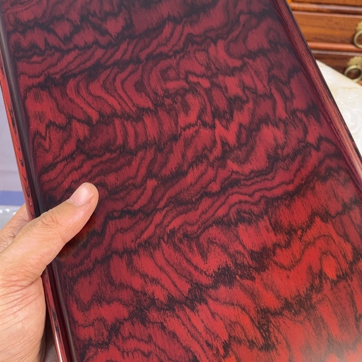 木红酸枝独板托盘