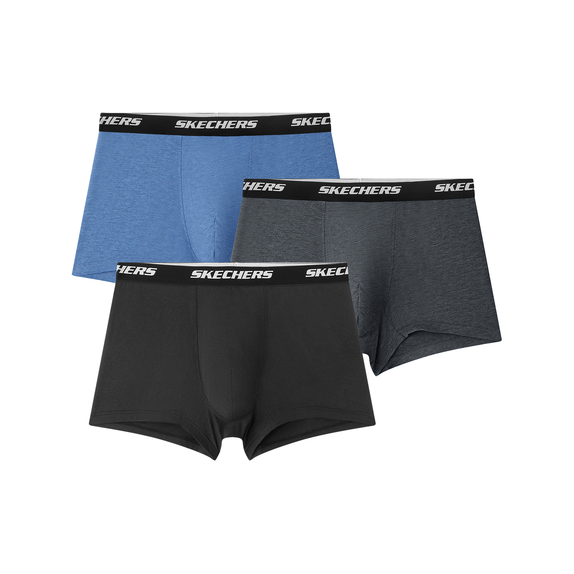 斯凯奇时尚休闲透气跑步速干薄款舒适纯色秋冬季男士内裤P325M150