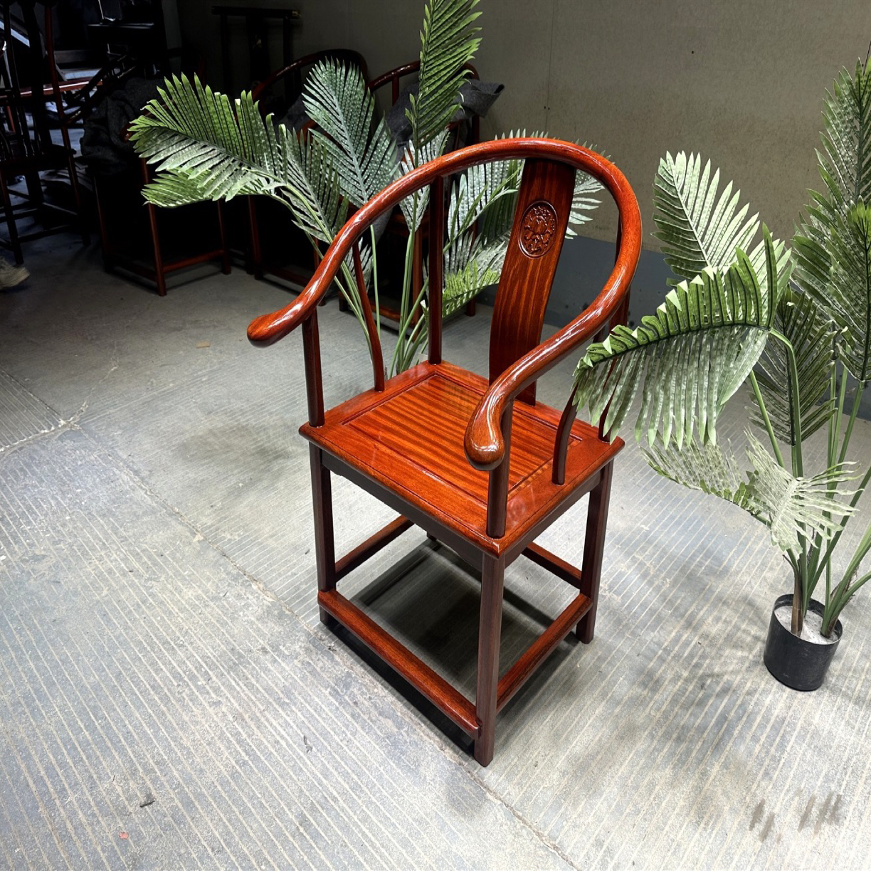 红塔利圈椅太师椅茶桌椅子茶几餐椅大板椅子配件