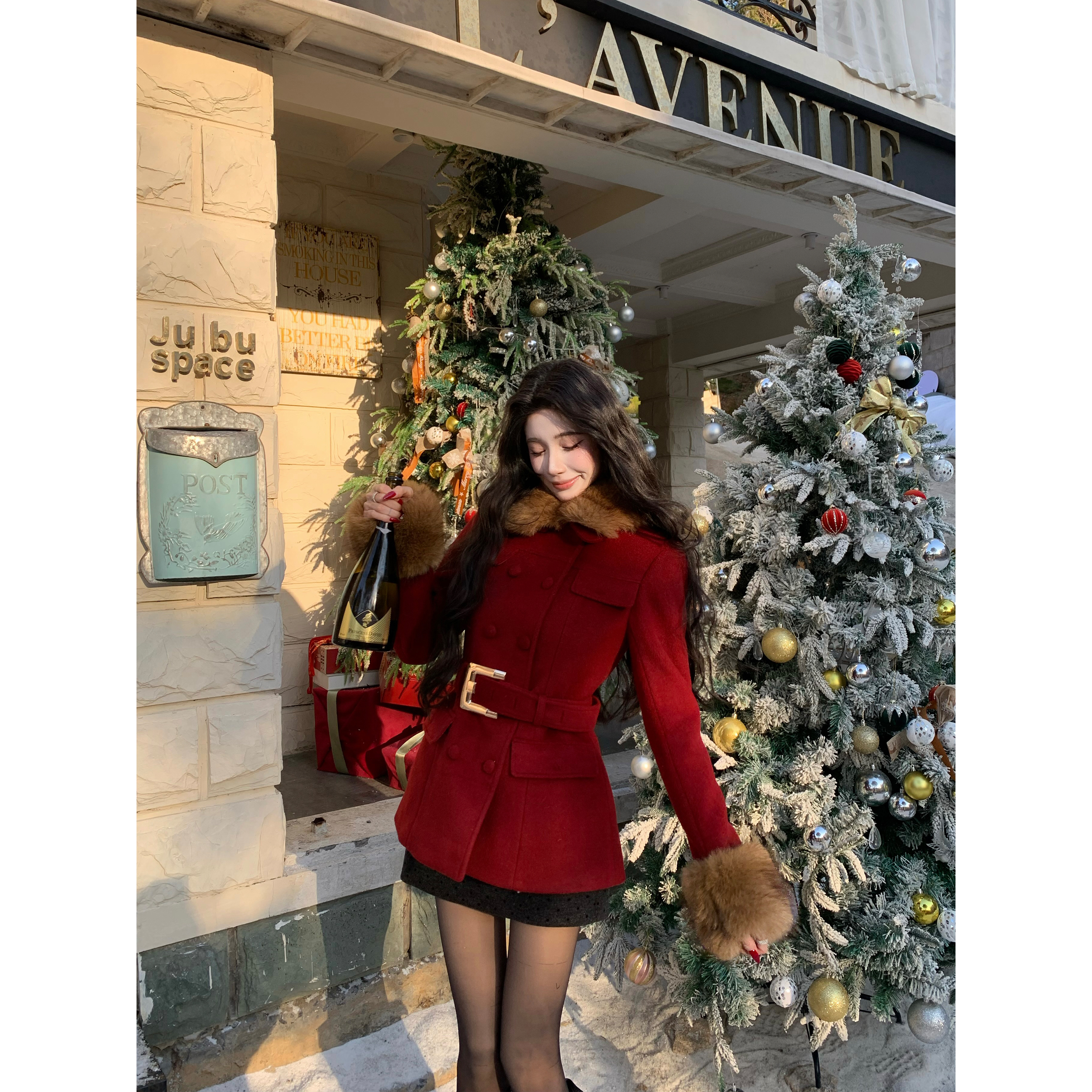 BarbChill【12/20-10:00新品】【巴黎女主】保暖围脖毛领