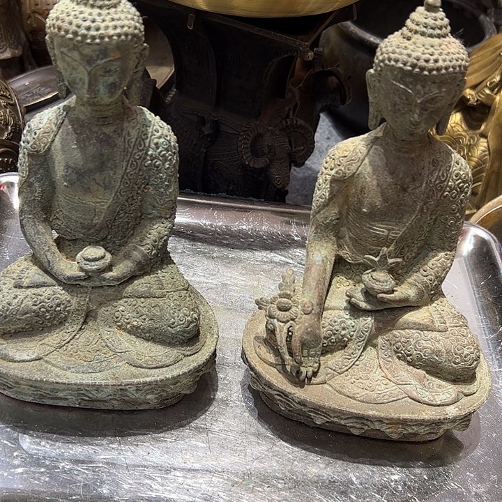 曲**印微瑕疵黄铜摆件工艺品