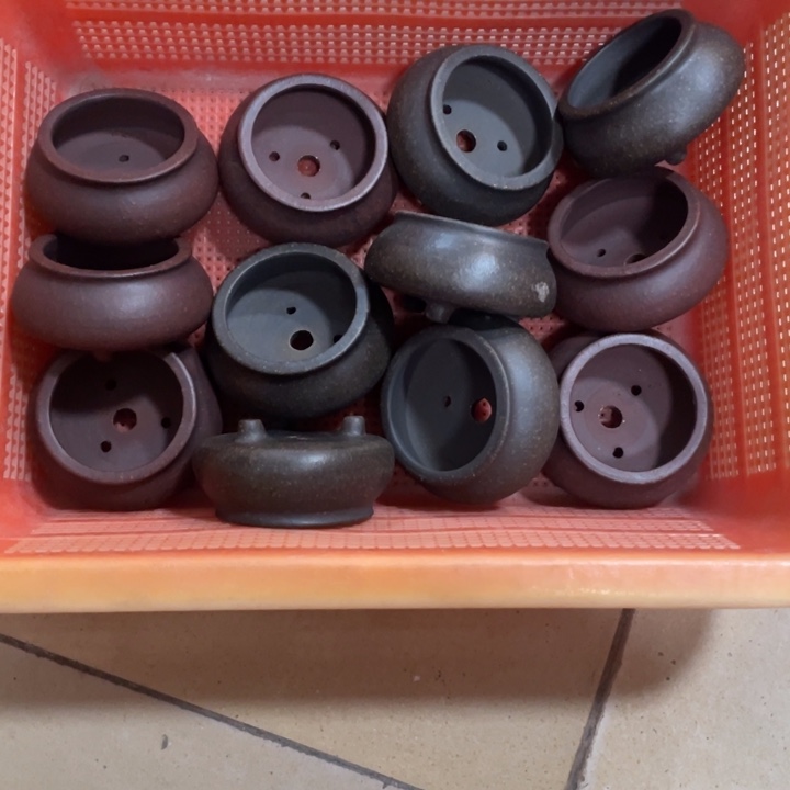 紫砂花盆紫砂花盆口6.5高4.5