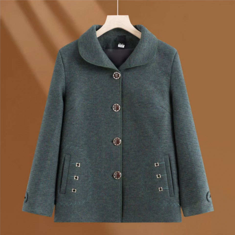 11797-新款妈妈秋冬外套洋气时尚大气中老年女装外套【六楼东】