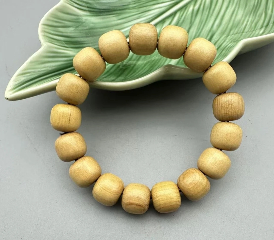 老山檀1.0桶珠  A1375