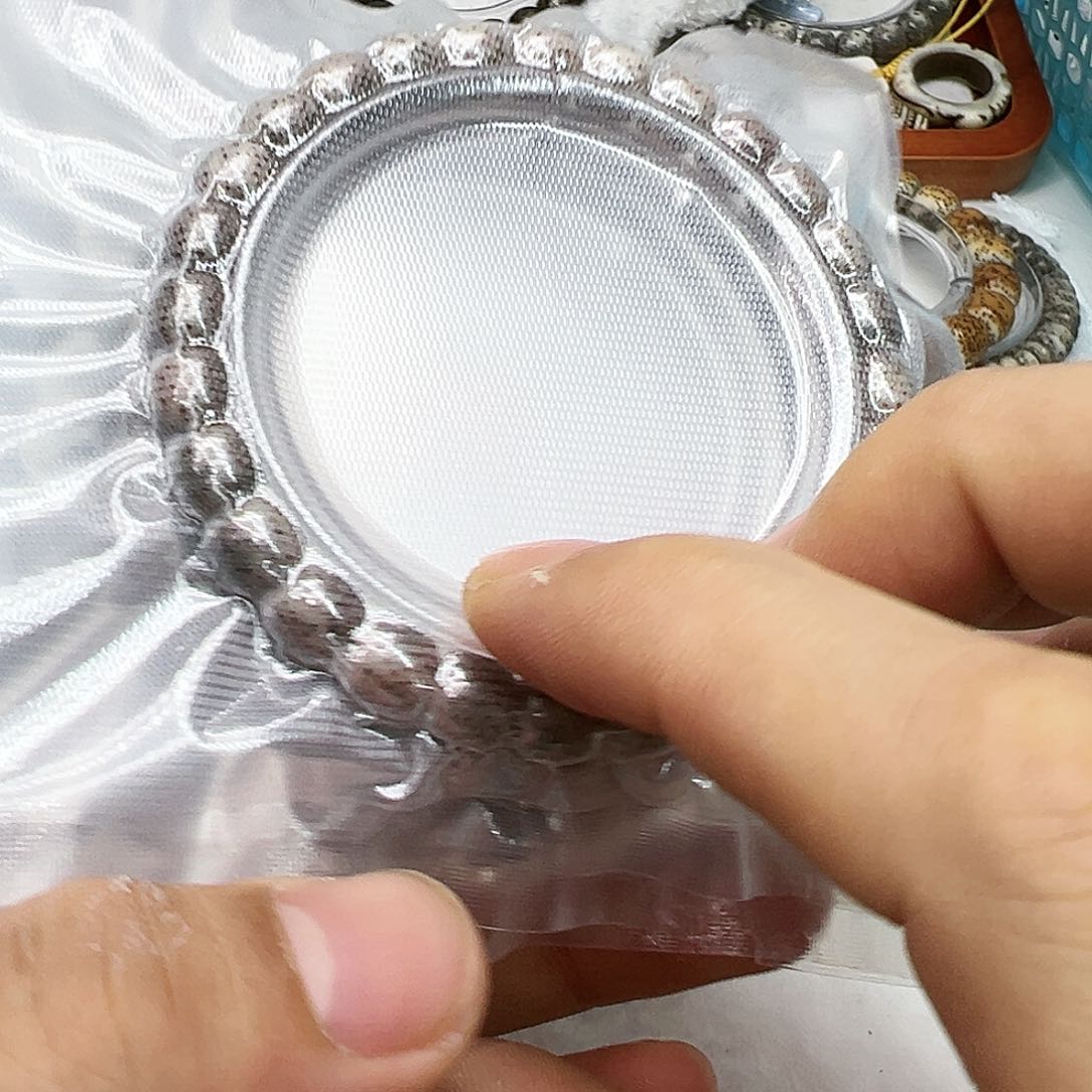 星月菩提手串18尽头爆透半臂大留白河豚灰背白肚皮87