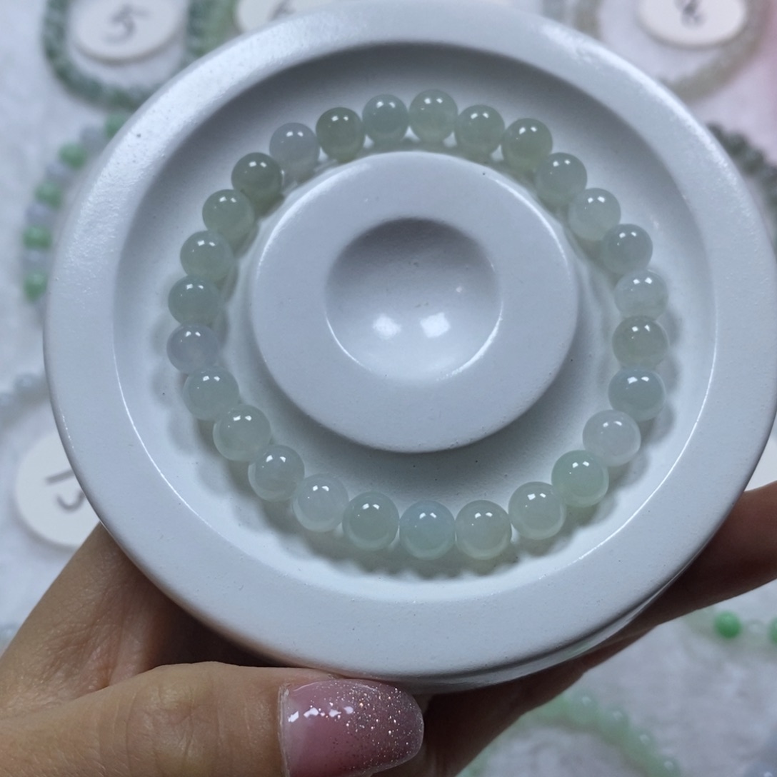 翡翠手链未镶嵌缅甸纯天然A货翡翠