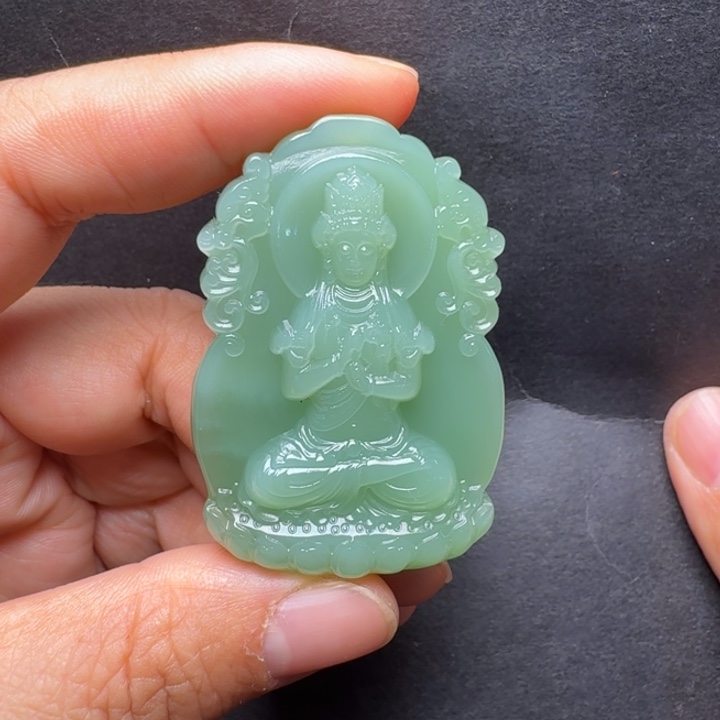 和田玉（碧玉）未镶嵌吊坠(不含链)