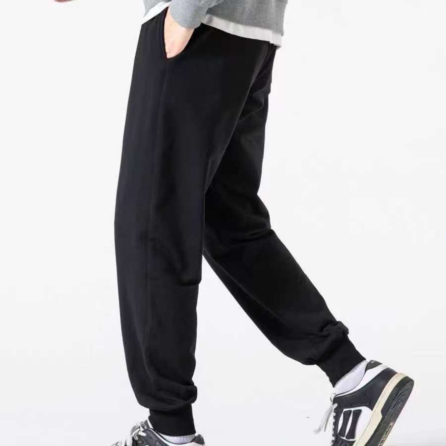 8802 裤子宽松运动长裤束脚篮球卫裤加绒束口-裤长95