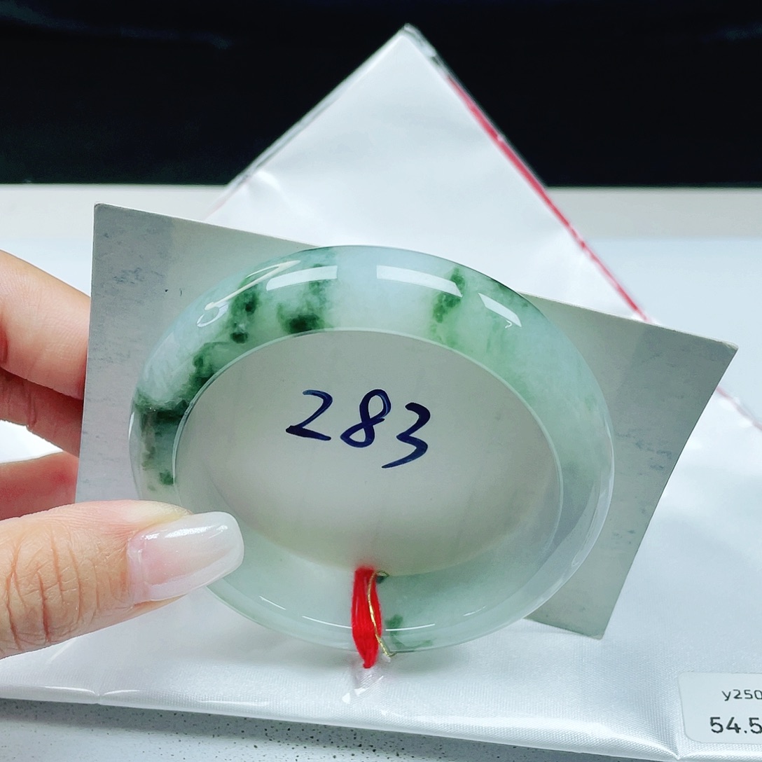 翡翠未镶嵌手镯 正圈54+