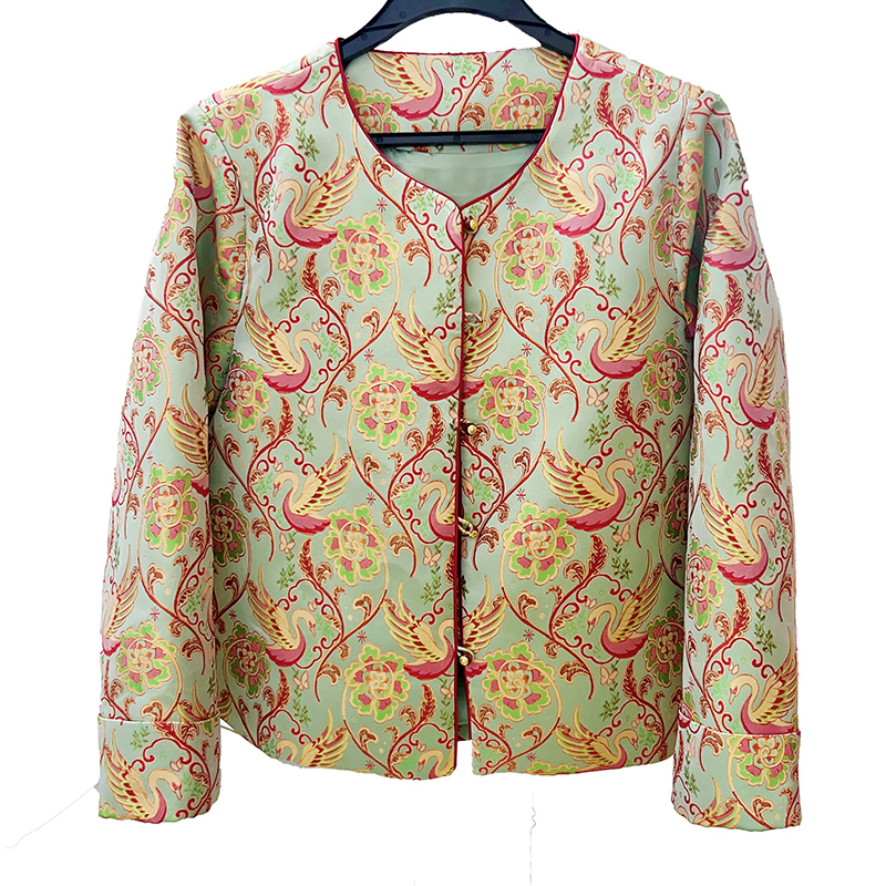 【天鹅】新中式国风外套女2025秋款休闲宽松超好看轻国风唐装上衣