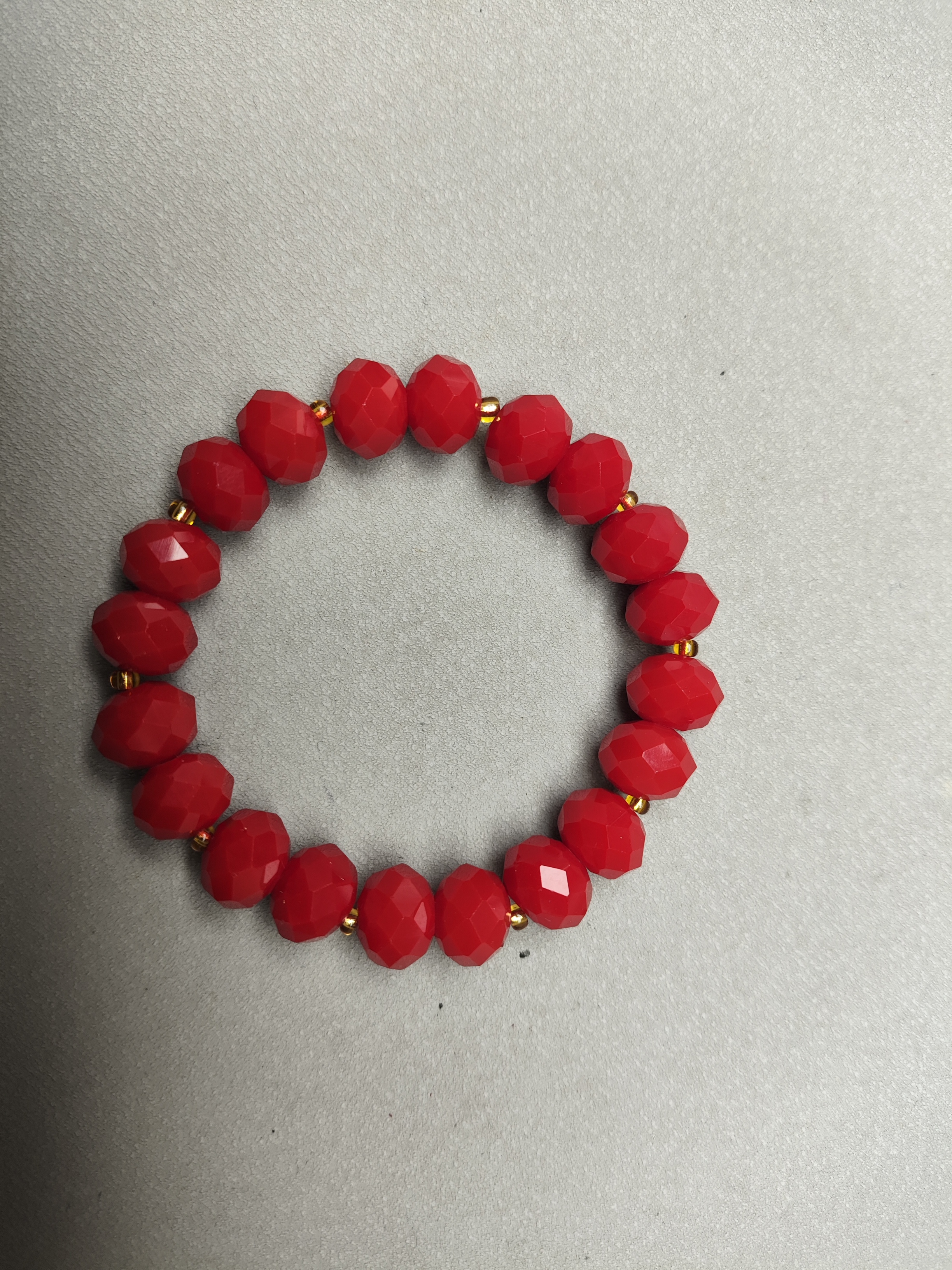 M351号卡12mm切割面红色手串