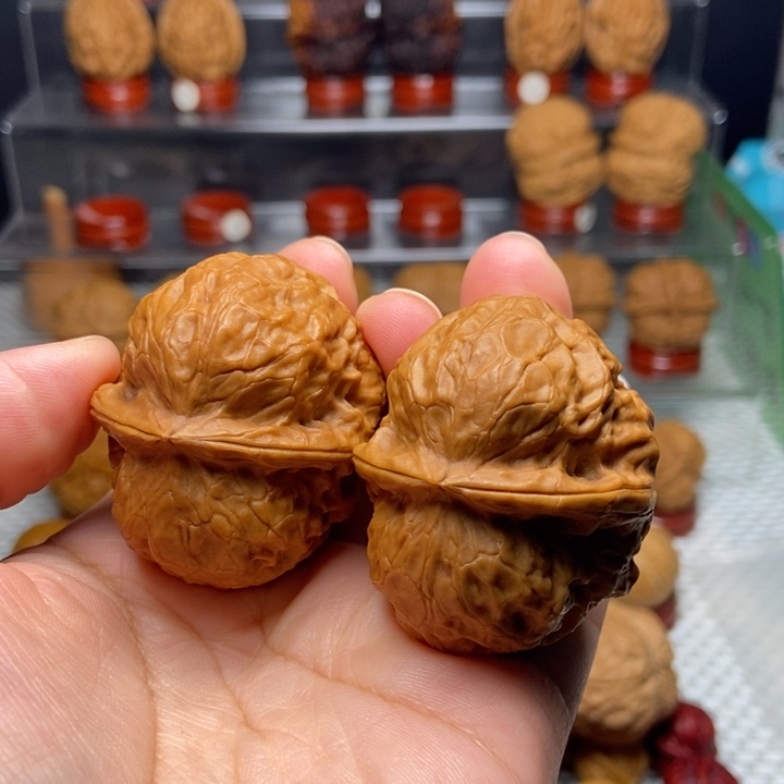 A***G把件文玩核桃玄武金蟾19