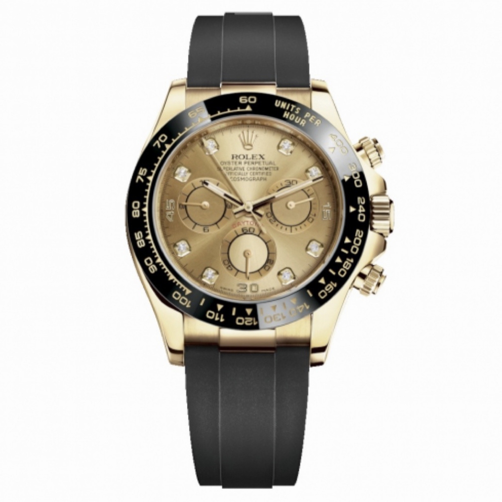 99新 Rolex/劳力士 21年全套/劳力士116518金盘钻刻