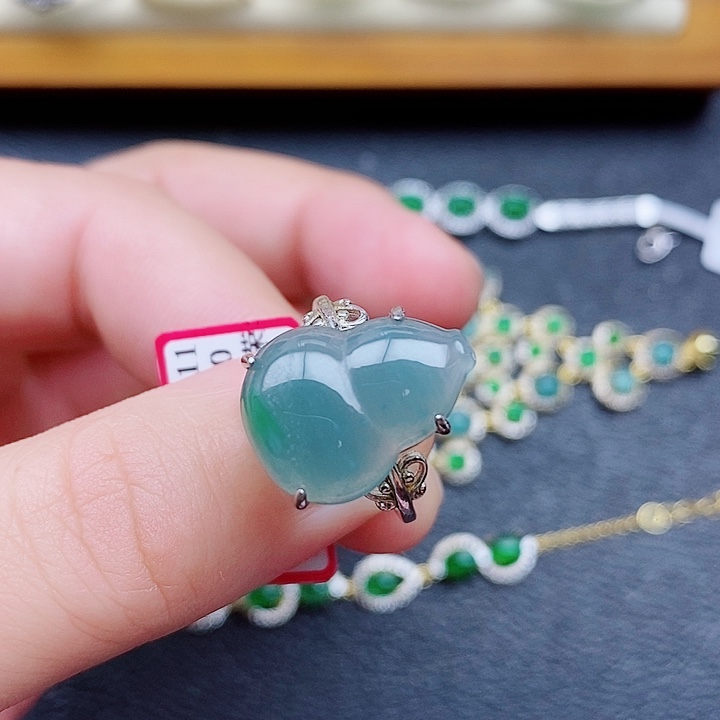 银S925镶嵌戒指翡翠用****9