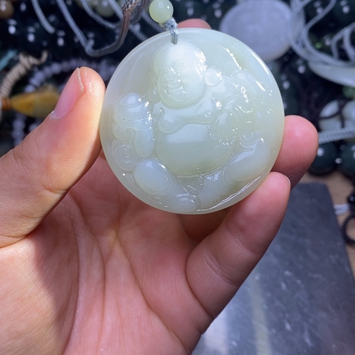 和田玉未镶嵌挂件