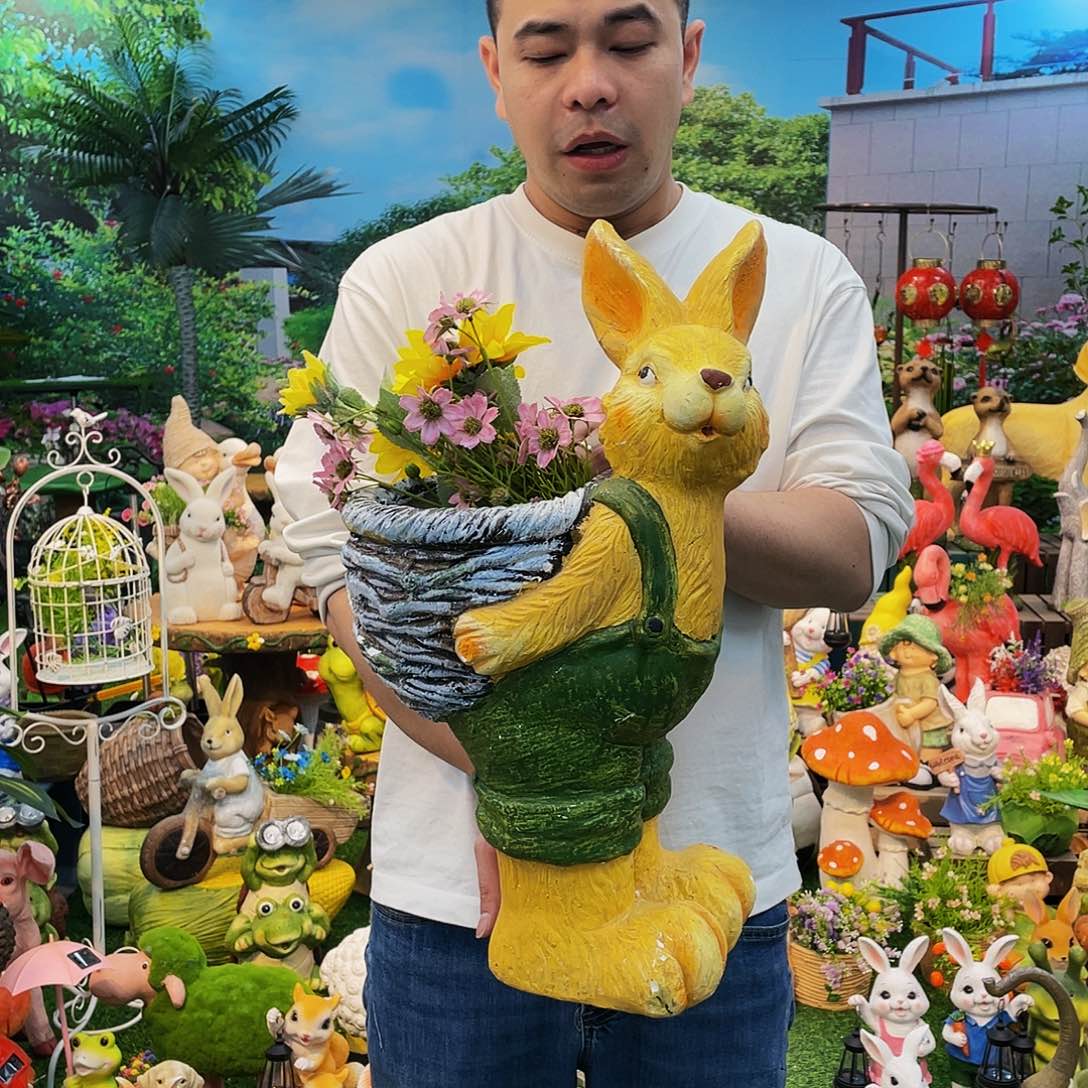 红陶花园庭院摆件