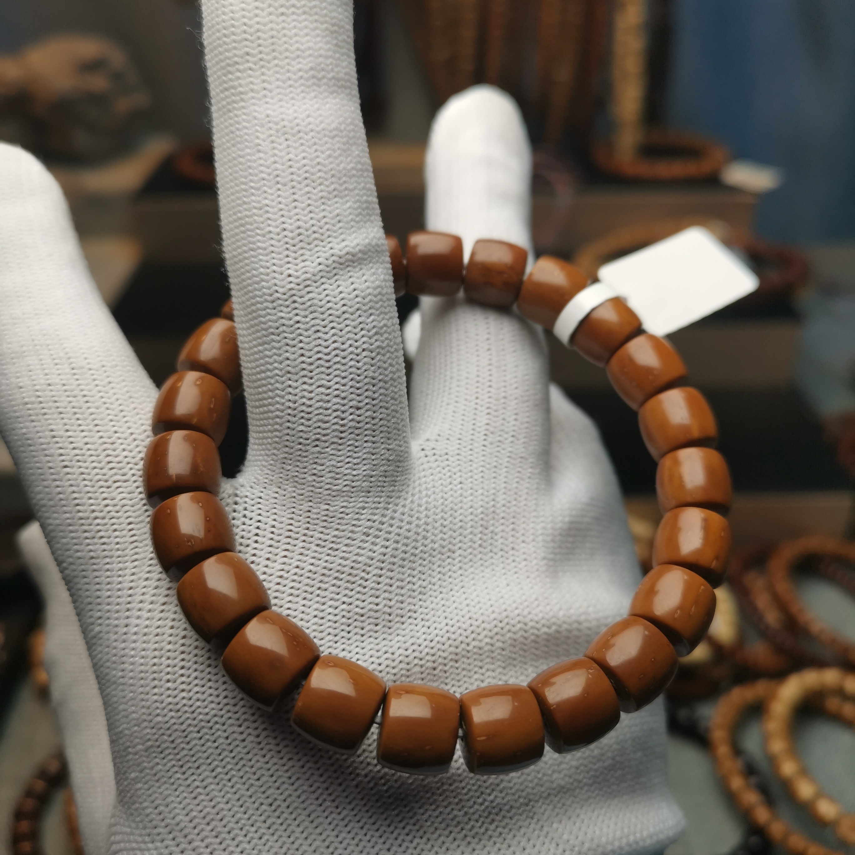 紫金鼠10*9直切极限弧单圈手串精品 实心鼠 原生态