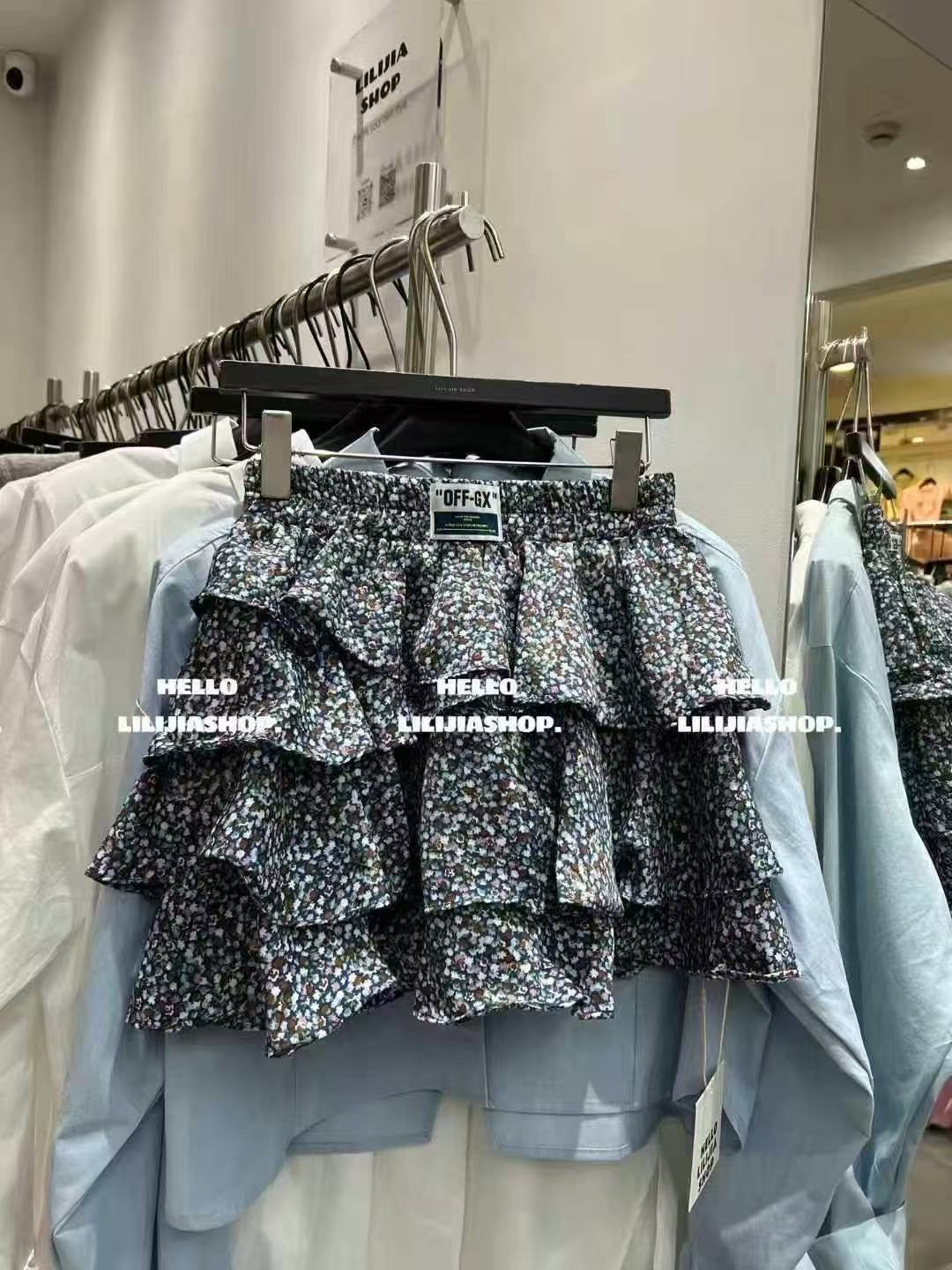 大娜小众～韩货时尚百搭夏季碎花半身裙