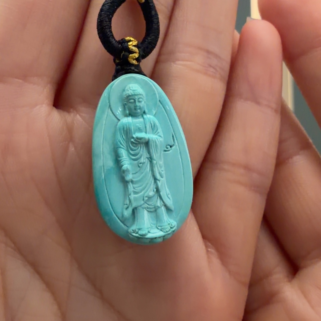 绿松石未镶嵌颈饰