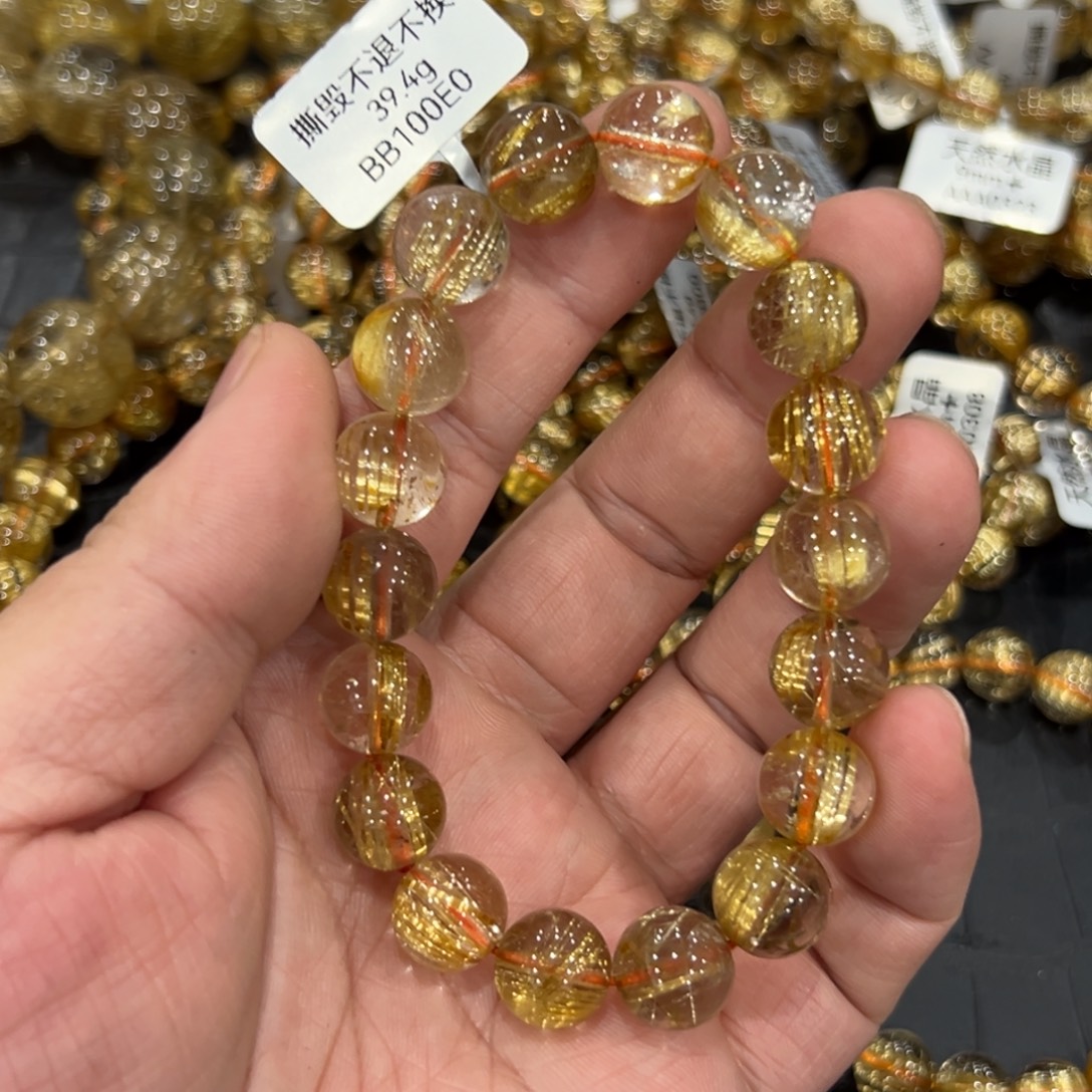 水晶手链未镶嵌b49钛晶