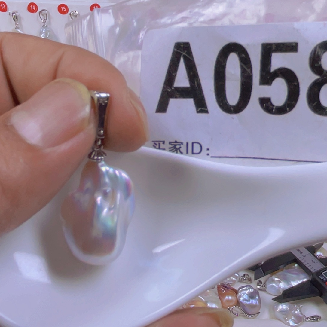 淡水珍珠巴洛克银S925镶嵌