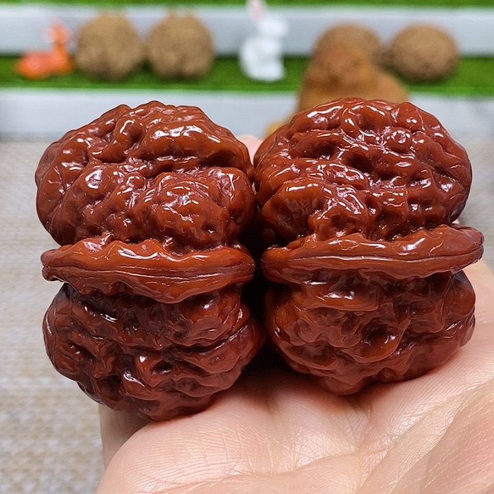 文玩核桃把件45蛤蟆