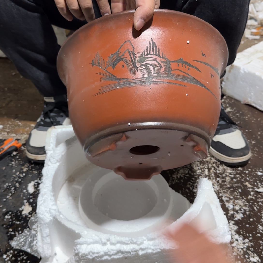 紫砂花盆口径25.15口径