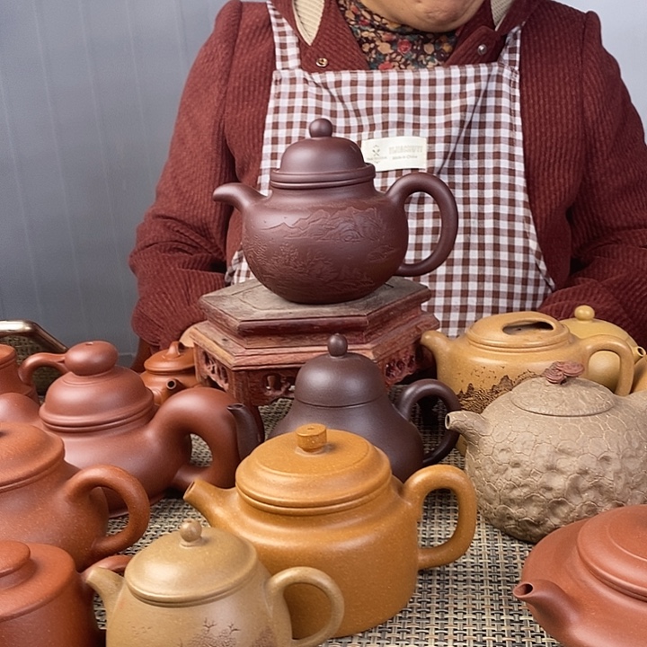*****茶壶紫砂宜兴紫砂壶茶壶老丁山紫砂