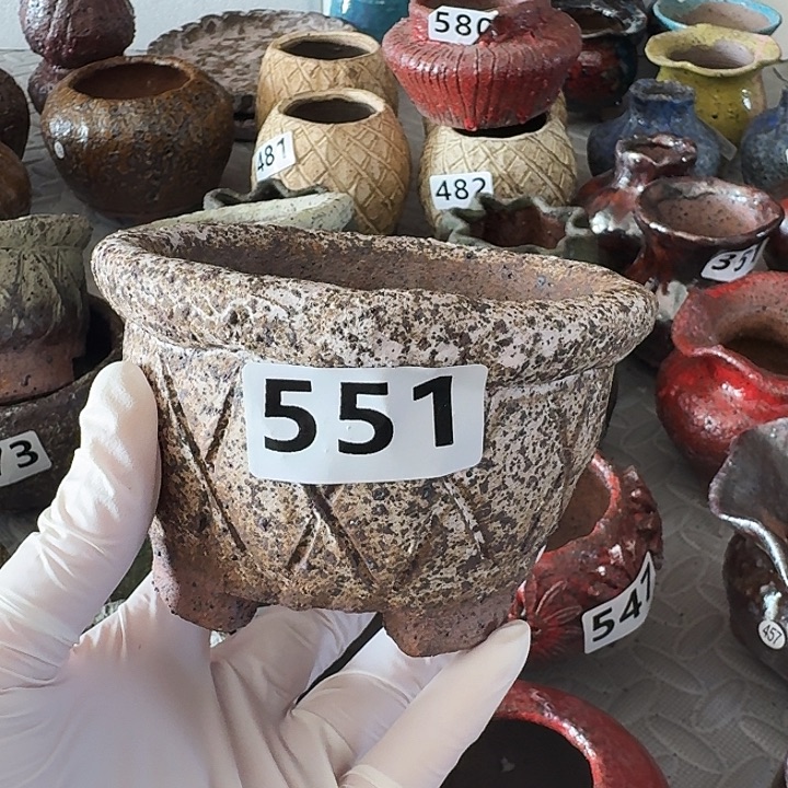 内口9高7粗陶手工