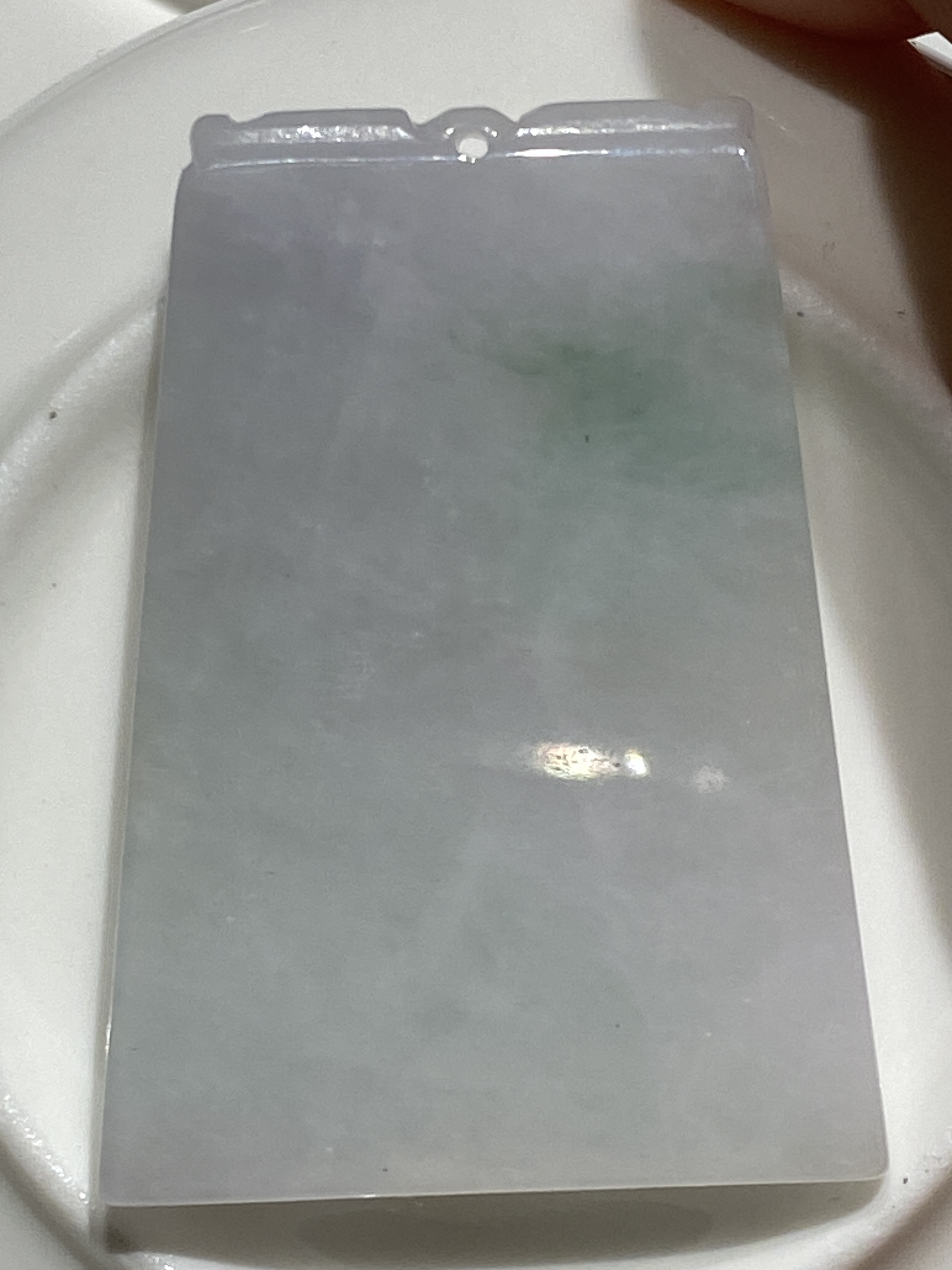 玉天然缅甸翡翠A货冰润飘花无事牌