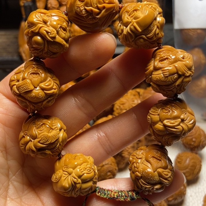 【闪购商品】橄榄核手串/手链八方财神2.2