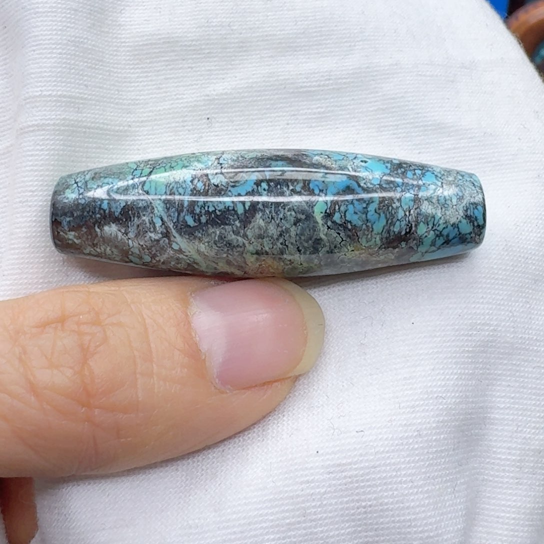 未镶嵌绿松石桶珠