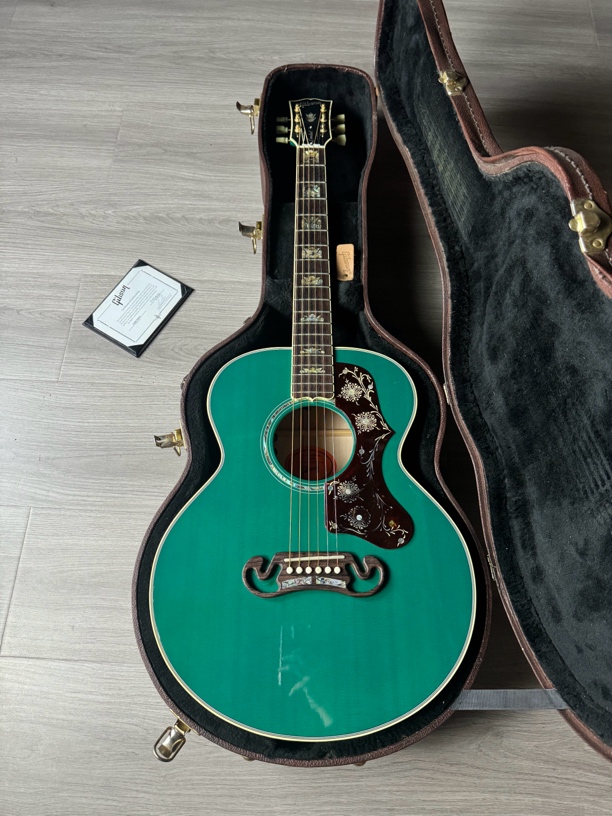 吉他Gibson 吉普森sj2000parlor customshop绿水鬼 稀有颜色 38寸