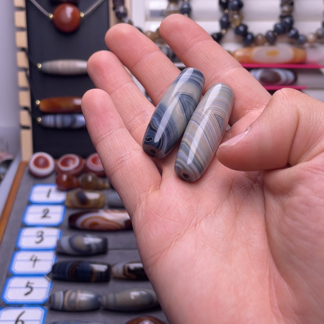 橙***子玛瑙/玉髓合金颈饰