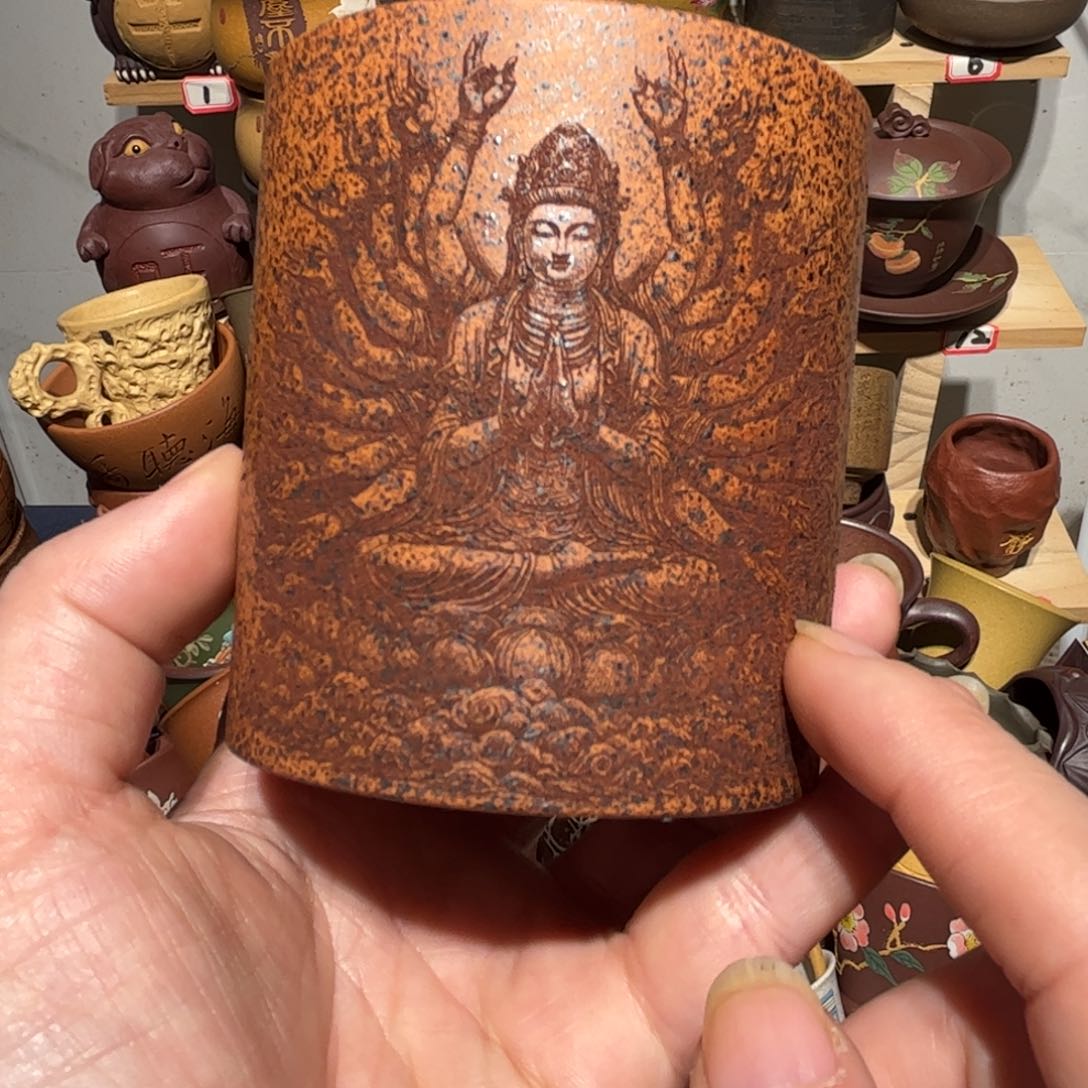 紫砂茶杯宜兴紫砂主人杯