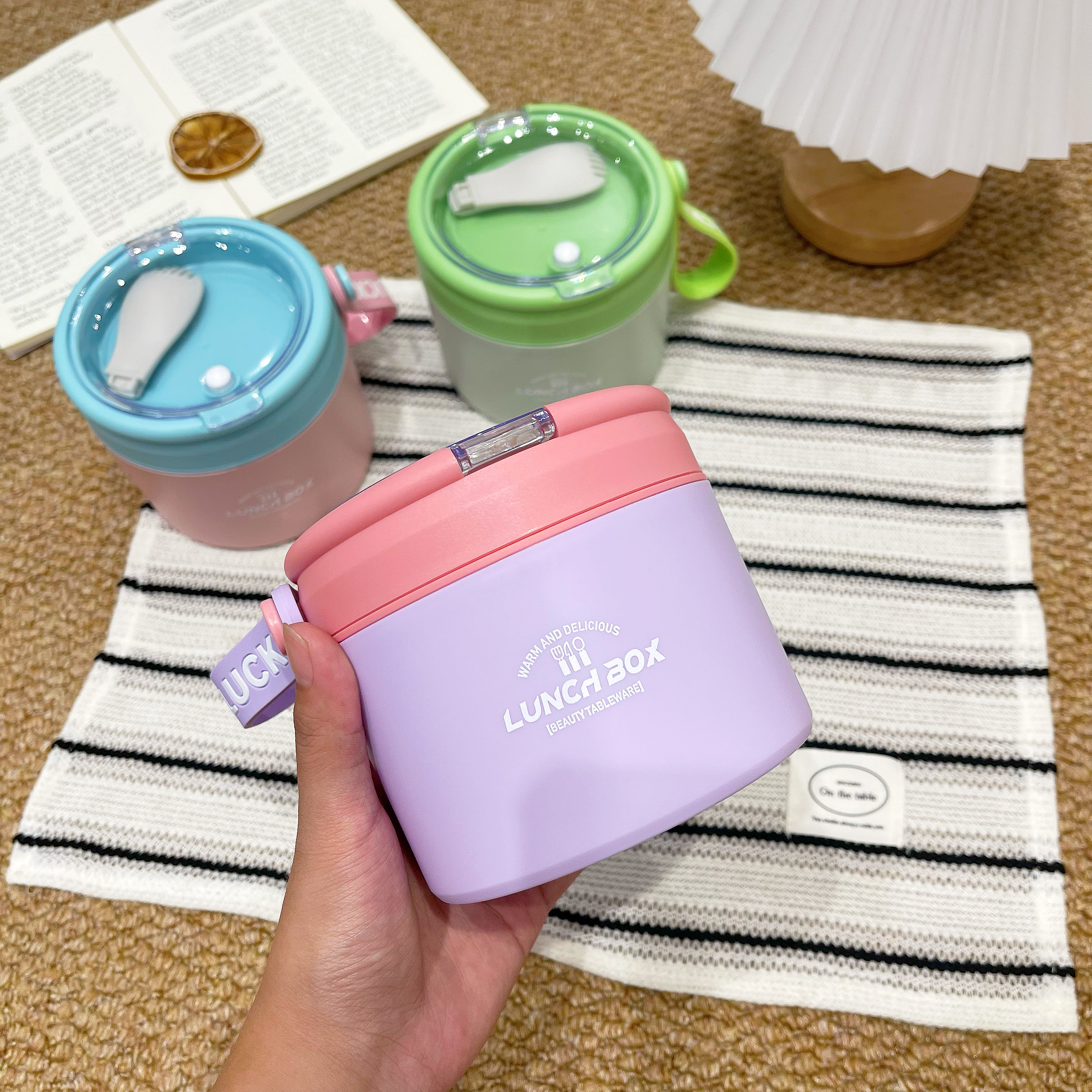 上班族早餐杯316不锈钢汤罐户外便携饭盒可微炉炉加热